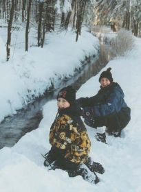 Alex und Christian im Schnee